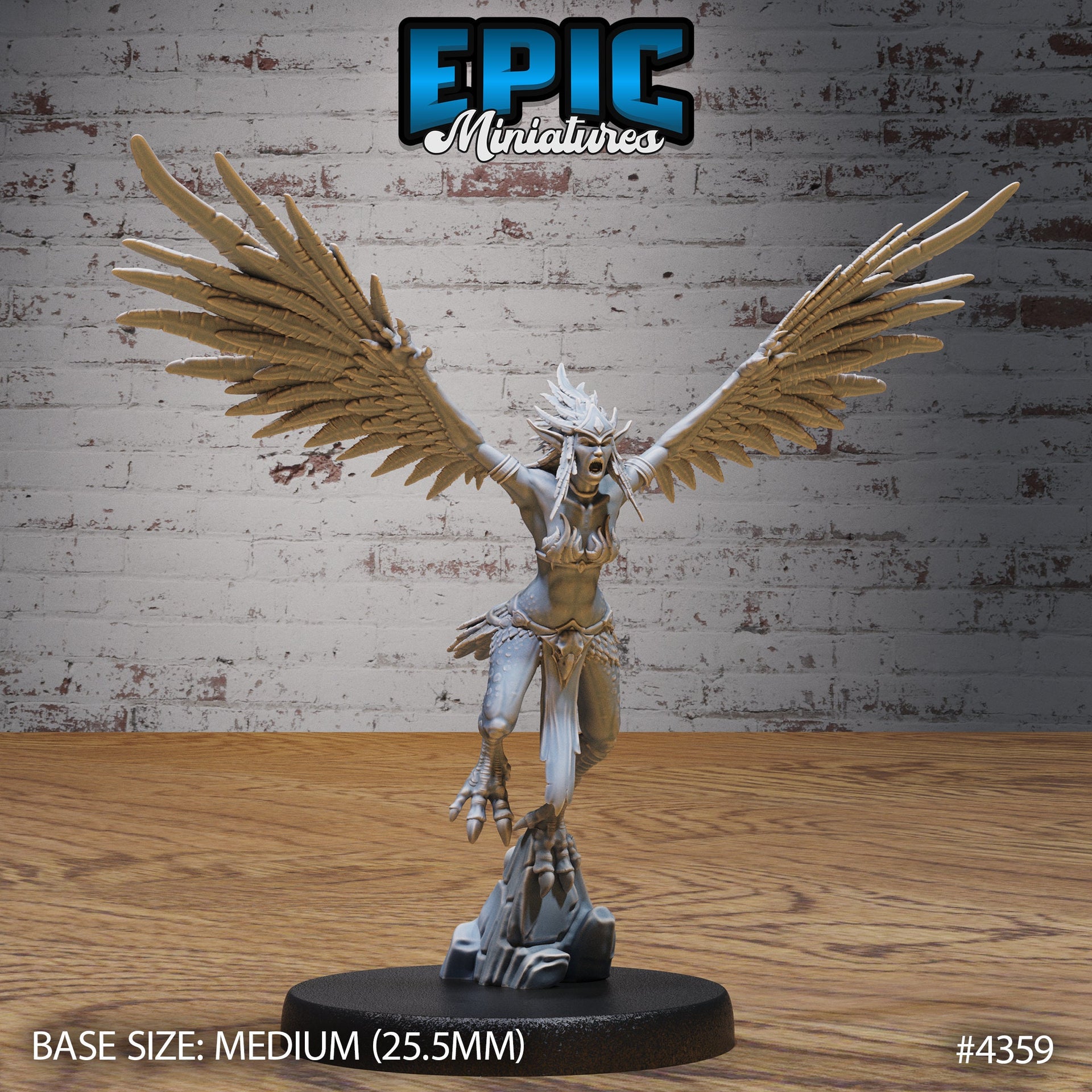 Harpy Classic - Epic Miniatures | Olympian Legends | 28mm | 32mm | Birdfolk | Hunting | Demon