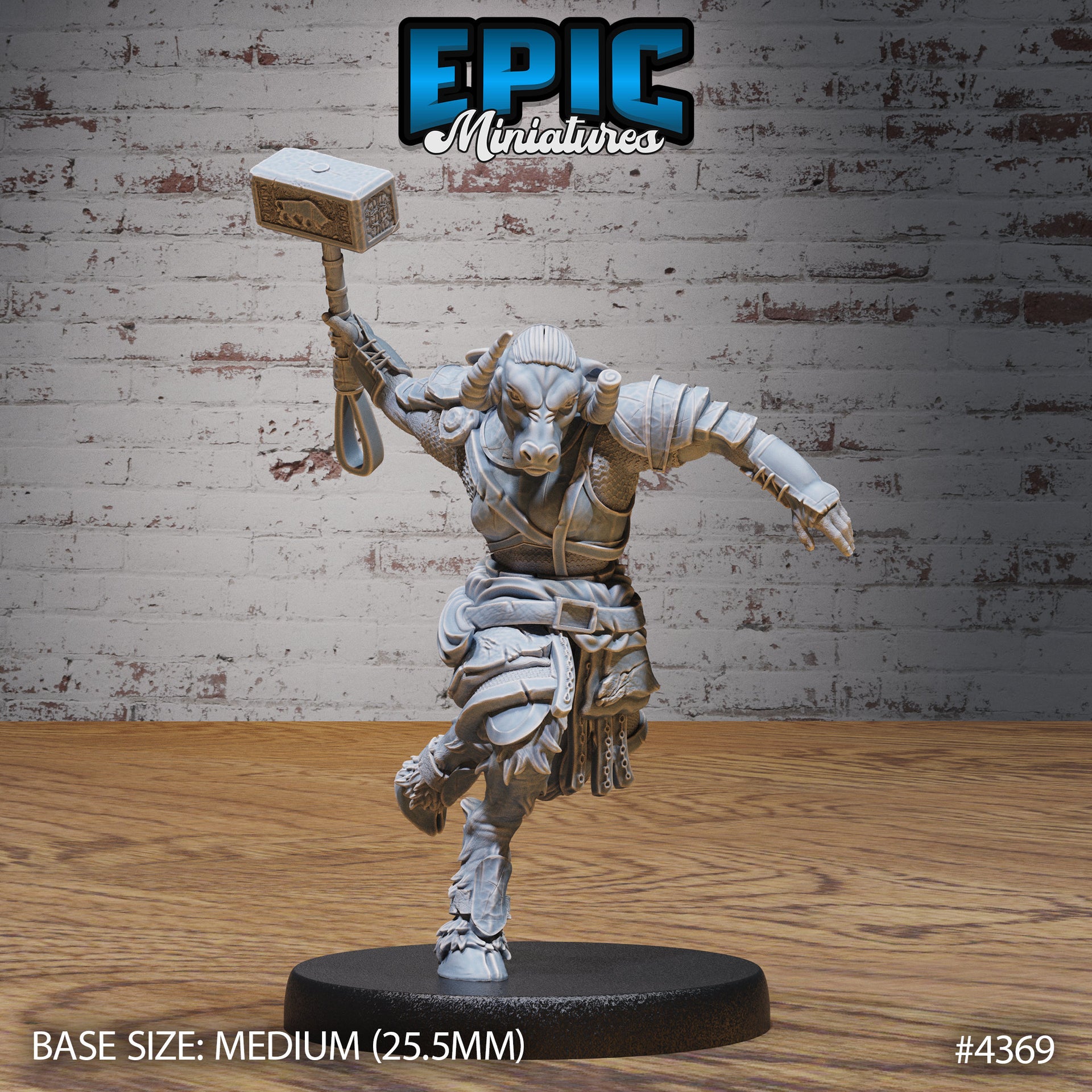 Minotaur Female Warrior - Epic Miniatures | Olympian Legends | 28mm | 32mm | Greek | Fighter | Champion