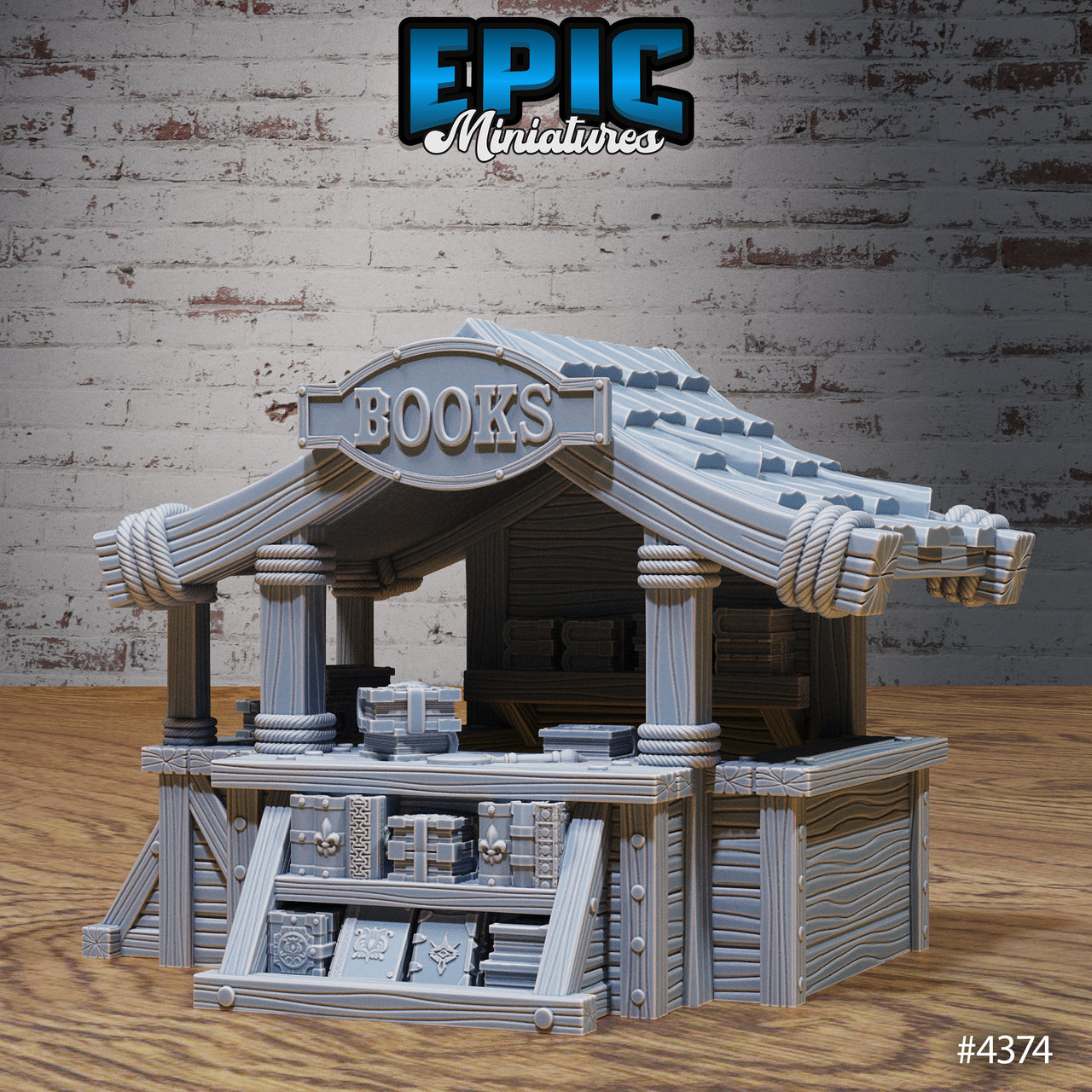 Book Shop - Epic Miniatures | Mighty Heroes | 28mm | 32mm | Town | Merchant | Store