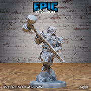 Dwarf Adventurer - Epic Miniatures | Mighty Heroes | 28mm | 32mm | PC | Paladin | Fighter | Cleric