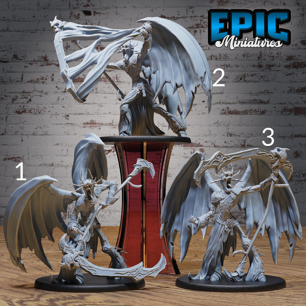 Lord Of Sorrow - Epic Miniatures | Infernal Assault | 28mm | 32mm | Demon | Devil | Scythe