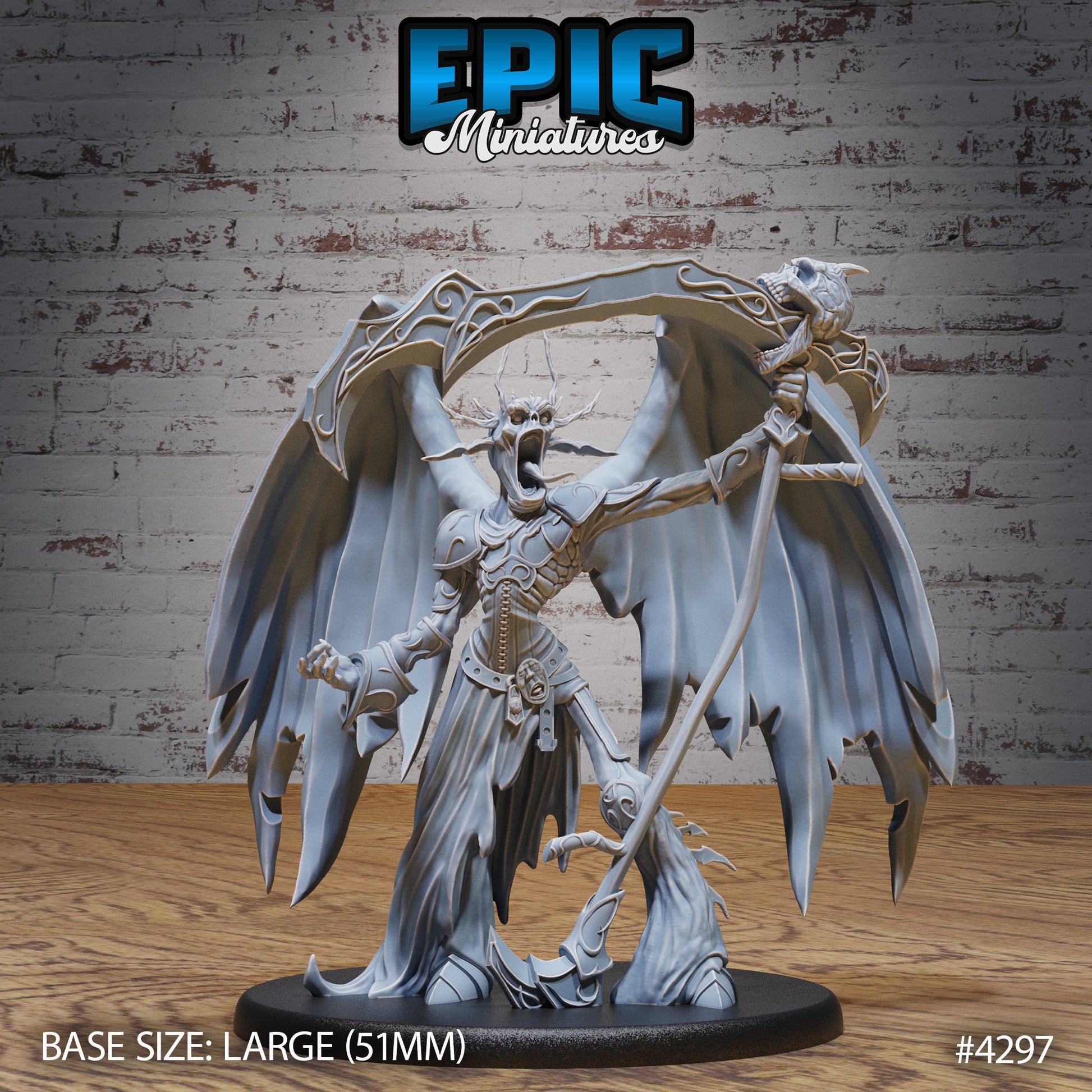 Lord Of Sorrow - Epic Miniatures | Infernal Assault | 28mm | 32mm | Demon | Devil | Scythe