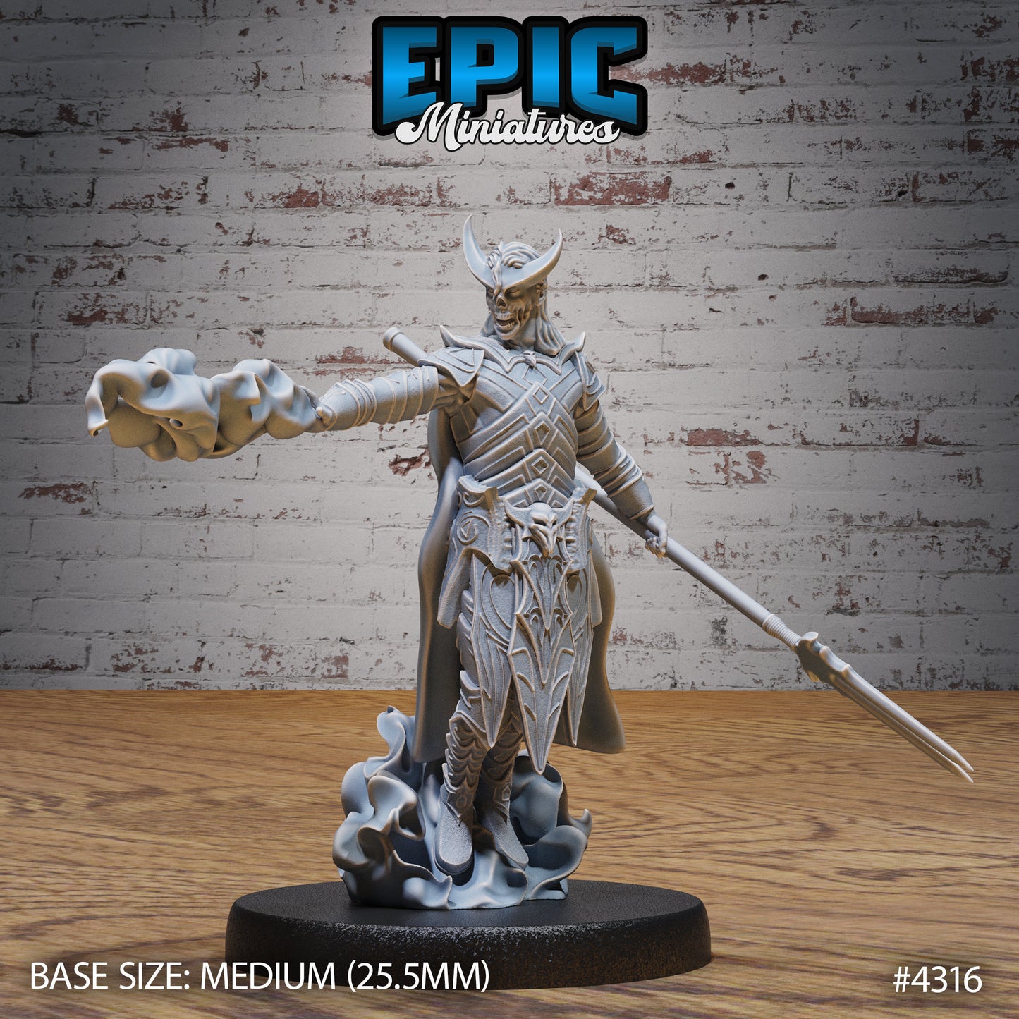 Infernal Knight - Epic Miniatures | Infernal Assault | 28mm | 32mm | Demon | Devil | Champion | Fighter