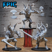 Red Demont - Epic Miniatures | Infernal Assault | 28mm | 32mm | Demon | Devil | Champion | Barbarian