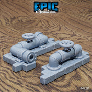 Sewers Scatter Terrain - Epic Miniatures | Infernal Assault | 28mm | 32mm | Pipes | Vats | Raft