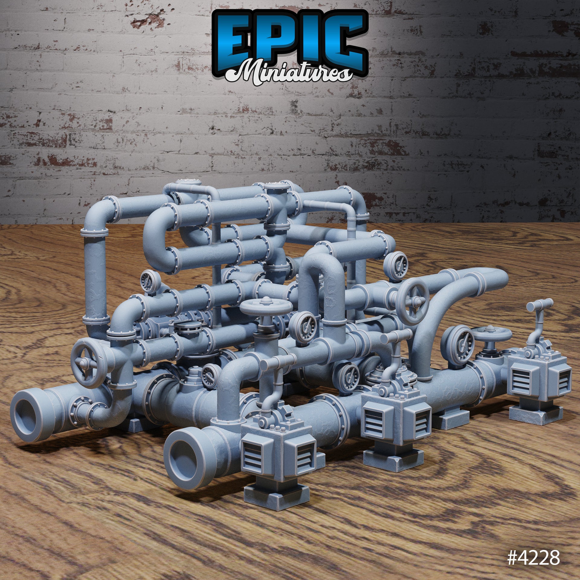 Sewers Scatter Terrain - Epic Miniatures | Infernal Assault | 28mm | 32mm | Pipes | Vats | Raft