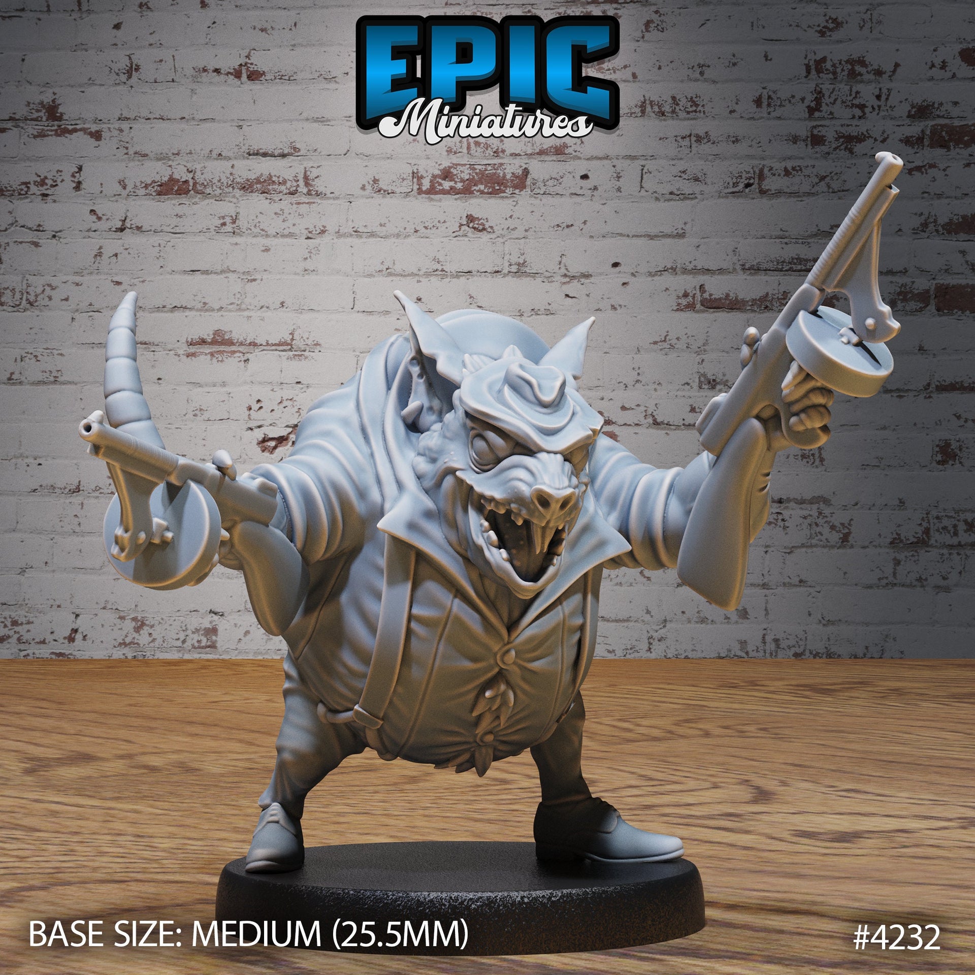 Sewer Godfather Rat- Epic Miniatures | City Sewers | 28mm | 32mm | Mobster | Gangster | Ratfolk