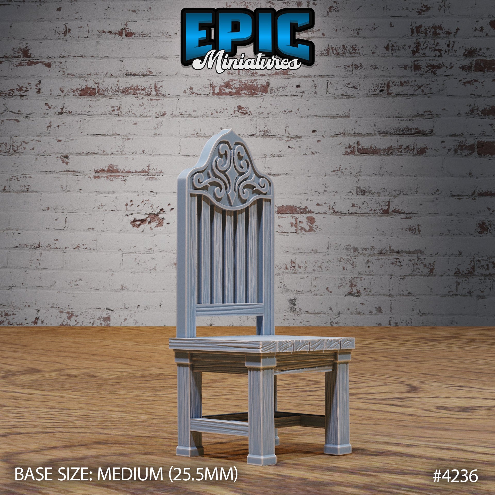 Mimic Chair- Epic Miniatures | City Sewers | 28mm | 32mm | Dining Room | Trap | Town