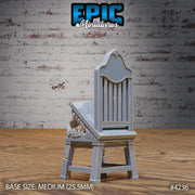 Mimic Chair- Epic Miniatures | City Sewers | 28mm | 32mm | Dining Room | Trap | Town