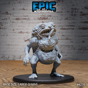 Sewer Toad - Epic Miniatures | City Sewers | 28mm | 32mm | Tongue | Mutant | Demon