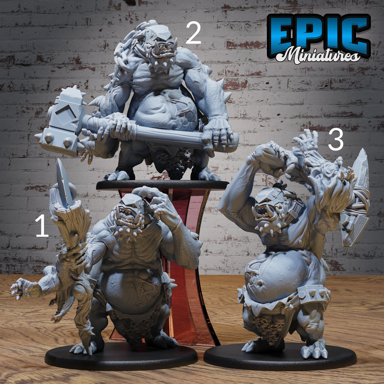 Troll Mutant - Epic Miniatures | City Sewers | 28mm | 32mm | Ogre | Orc | Club | Hammer