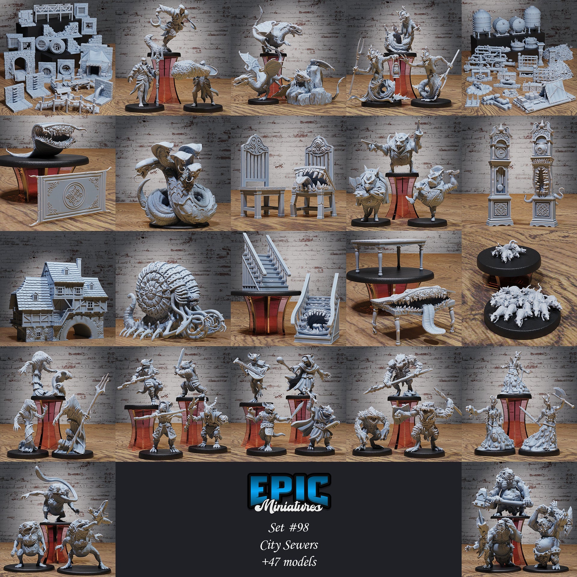 City House Passage - Epic Miniatures | 28mm | 32mm | City Sewers | Town | City | Village