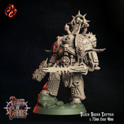 Black Guard Captain, Chaos Commander - Crippled God Foundry - Taint of Chaos | 32mm | Scifi | Power Armor | Soldier | Lord