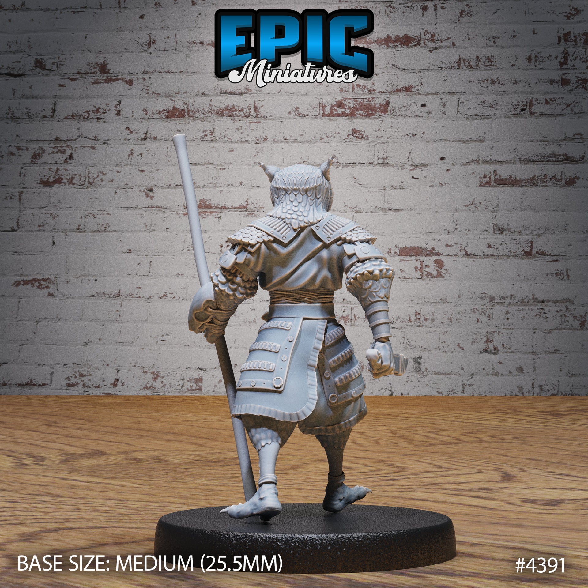 Owl Folk Monk - Epic Miniatures | Mighty Heroes | 28mm | 32mm | Sorcerer | PC | Traveler