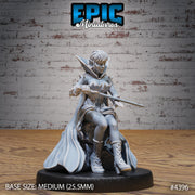 Elf Warlock Female - Epic Miniatures | Mighty Heroes | 28mm | 32mm | PC | Witch | Imp | Wizard | Vampire