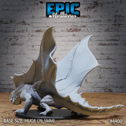 Brown Dragon - Epic Miniatures | Mighty Heroes | 28mm | 32mm | Stone | Rock | Flying