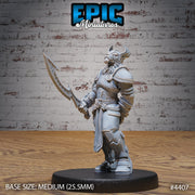 Beast Folk Paladin - Epic Miniatures | Mighty Heroes | 28mm | 32mm | Cat Folk | Tabaxi | Lion | Knight