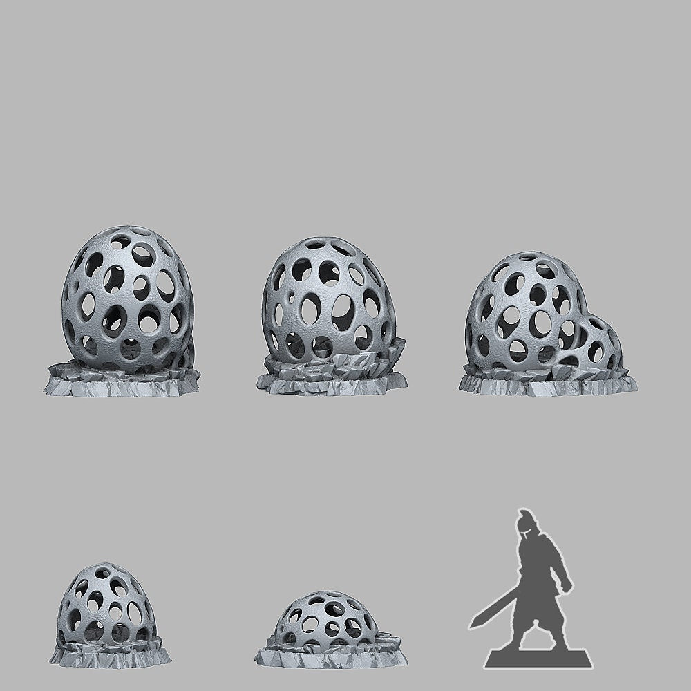 Fossilized Alien Mushrooms - Fantastic Plants and Rocks | Print Your Monsters | DnD | Wargaming