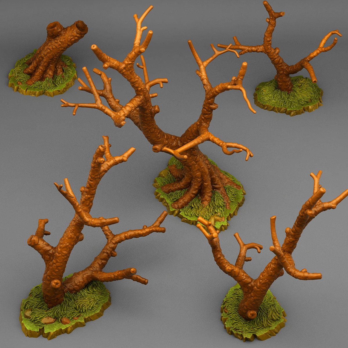 Dead Trees Scatter Terrain - Fantastic Plants and Rocks | Print Your Monsters | DnD | Wargaming