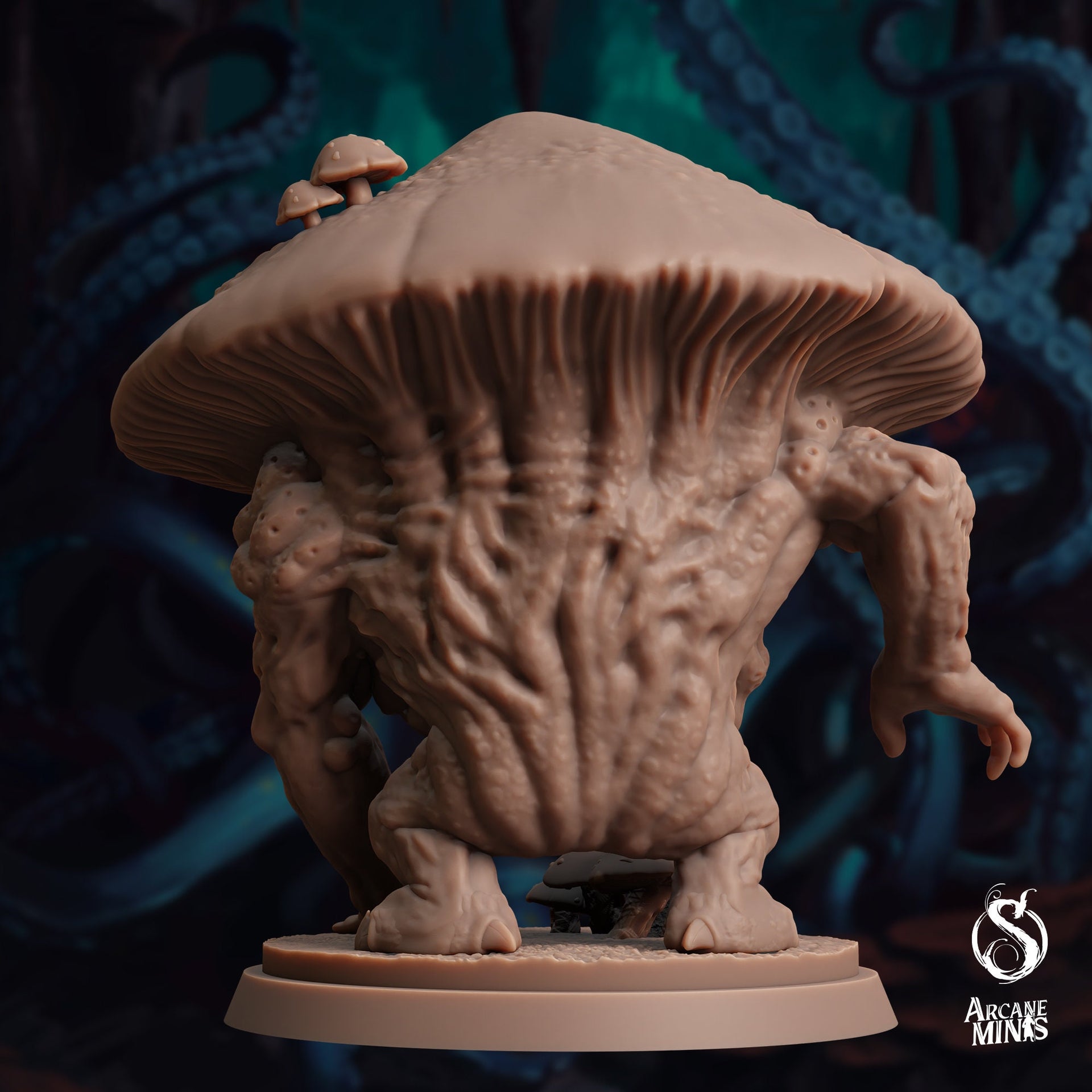 Mushril Stalker, Mushroom Monster - Arcane Minis | 32mm | The Awakening | Alien | | Fungus | Mold