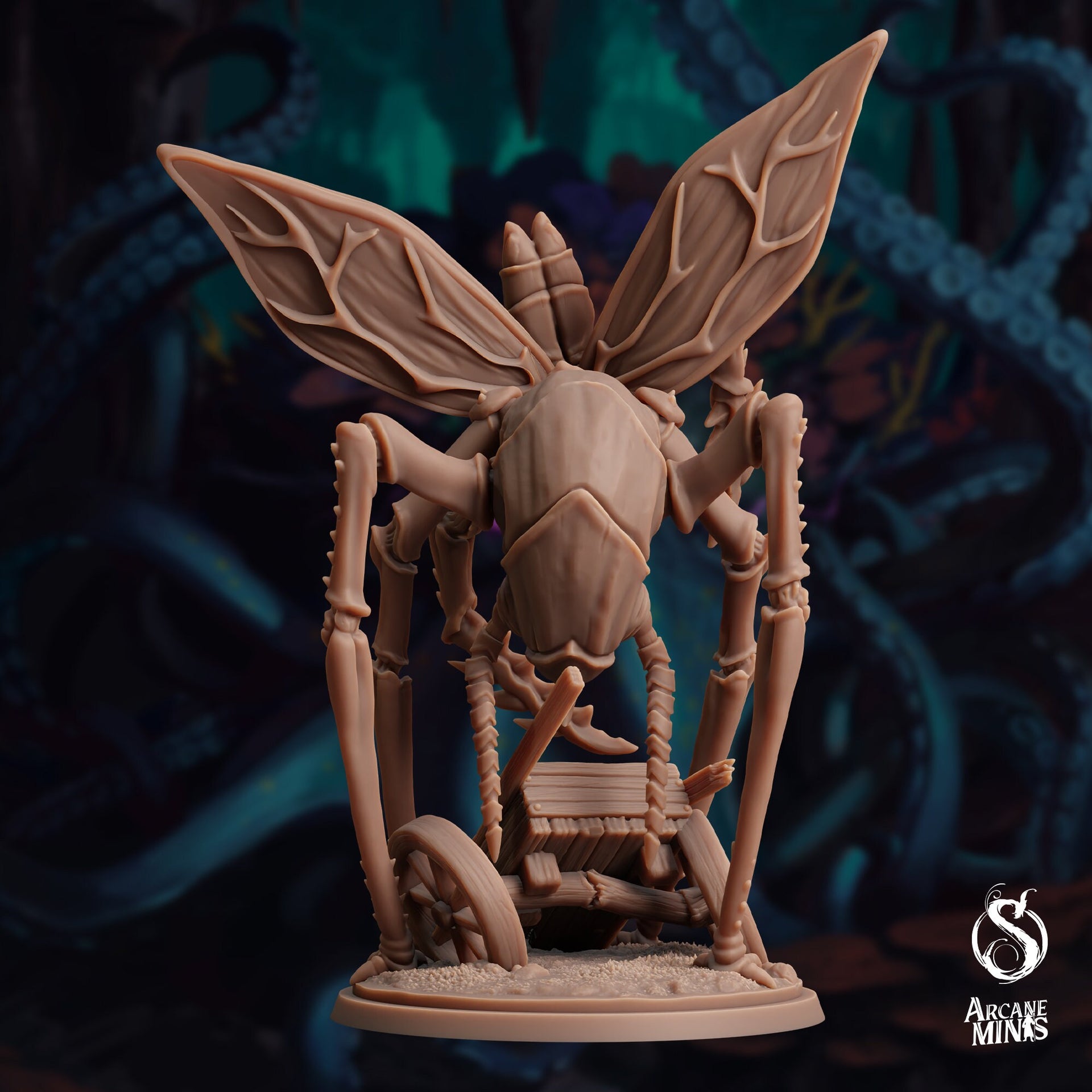 Exonid Strider, Giant Bug Monster - Arcane Minis | 32mm | The Awakening | Alien | Wasp