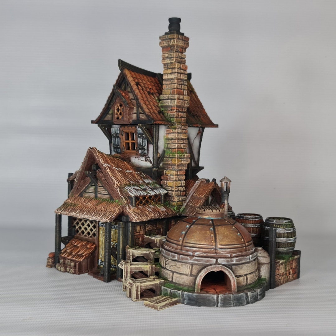 Blackthorn Distillery - 3DP4U Medieval Town | Miniature | Wargaming | Roleplaying Games | 32mm | Playable | Filament | 3d printed