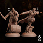 Human Brawler - Arcane Minis | 32mm | The Queens Deceit | Rogue | Bandit | Pirate