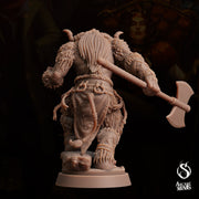 Tauriontaur Barbarian, Minotaur Warrior - Arcane Minis | 32mm | The Queens Deceit | Champion