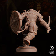 Tauriontaur Fighter, Minotaur Gladiator- Arcane Minis | 32mm | The Queens Deceit | Knight