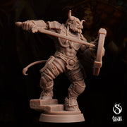 Tauriontaur Fighter, Minotaur Gladiator- Arcane Minis | 32mm | The Queens Deceit | Knight