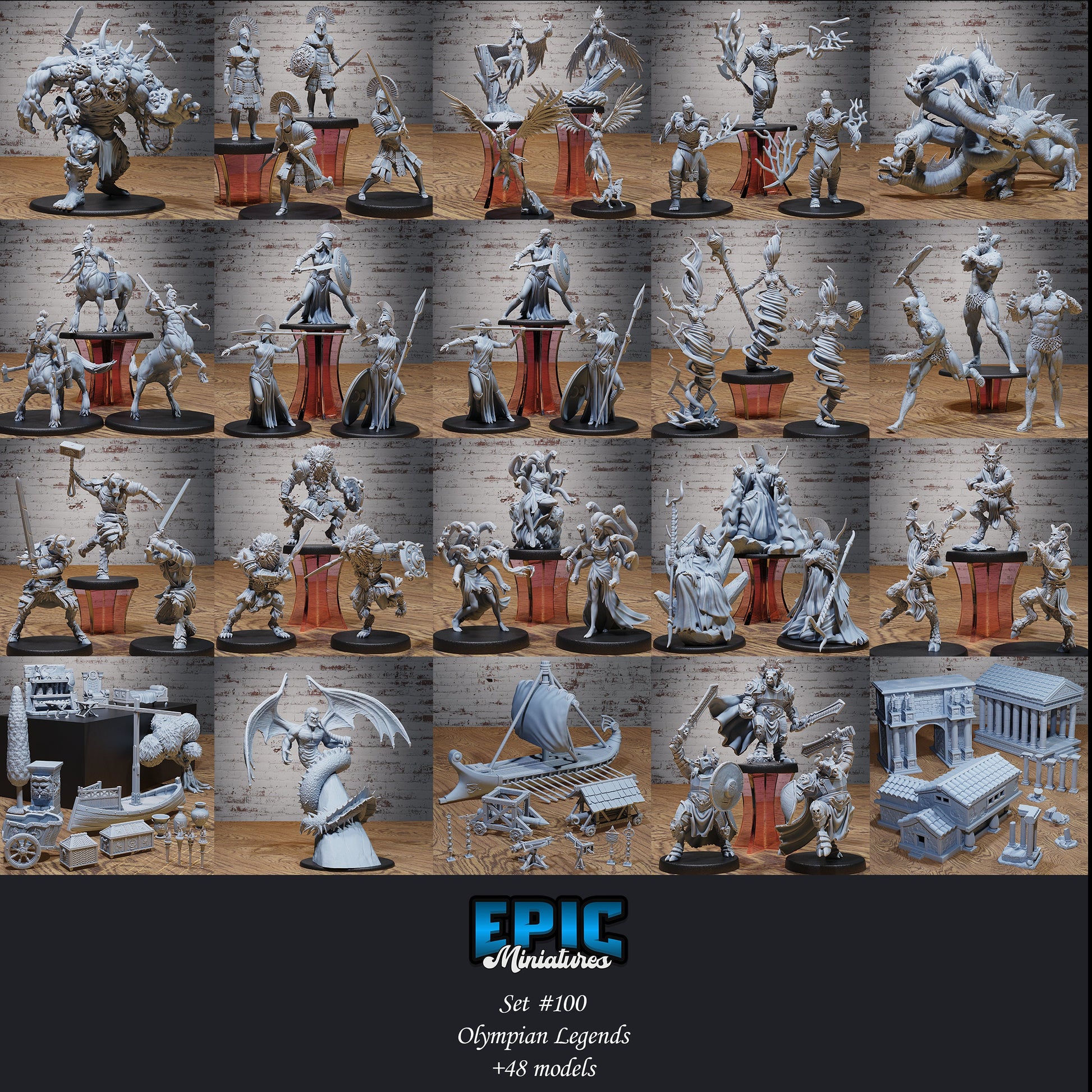 Nemean Lion Folk - Epic Miniatures | Olympian Legends | 28mm | 32mm | Greek | Tabaxi