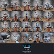 Female Air Elemental - Epic Miniatures | Olympian Legends | 28mm | 32mm | TOrnado | Wizard | Summoner | Lighting