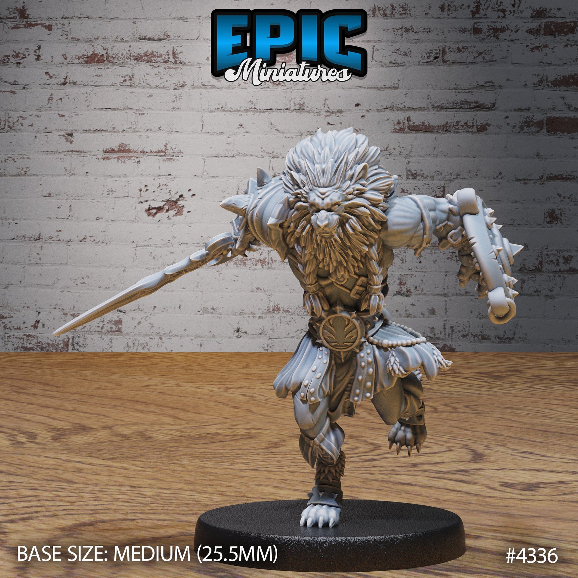 Nemean Lion Folk - Epic Miniatures | Olympian Legends | 28mm | 32mm | Greek | Tabaxi