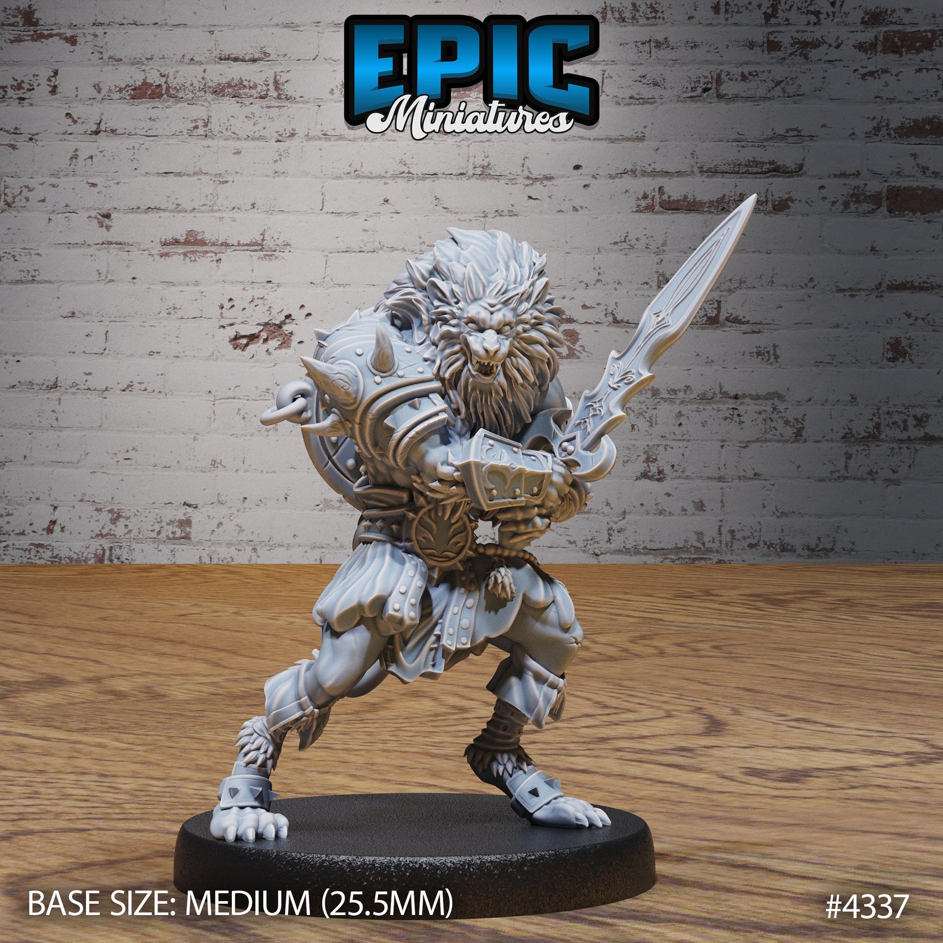 Nemean Lion Folk - Epic Miniatures | Olympian Legends | 28mm | 32mm | Greek | Tabaxi