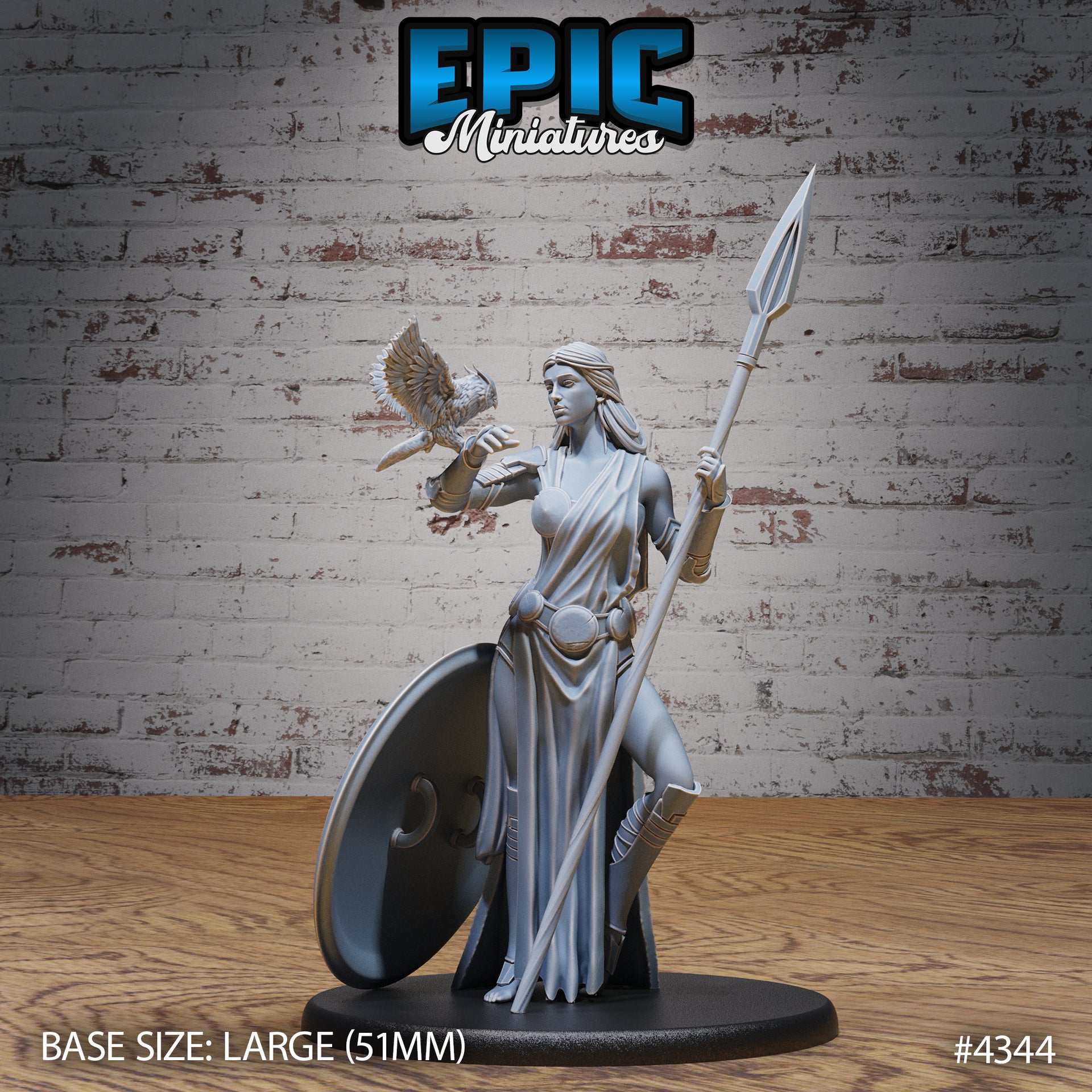 Goddess Athena Avatar - Epic Miniatures | Olympian Legends | 28mm | 32mm | Greek | Fighter | Paladin | Guard | Diety