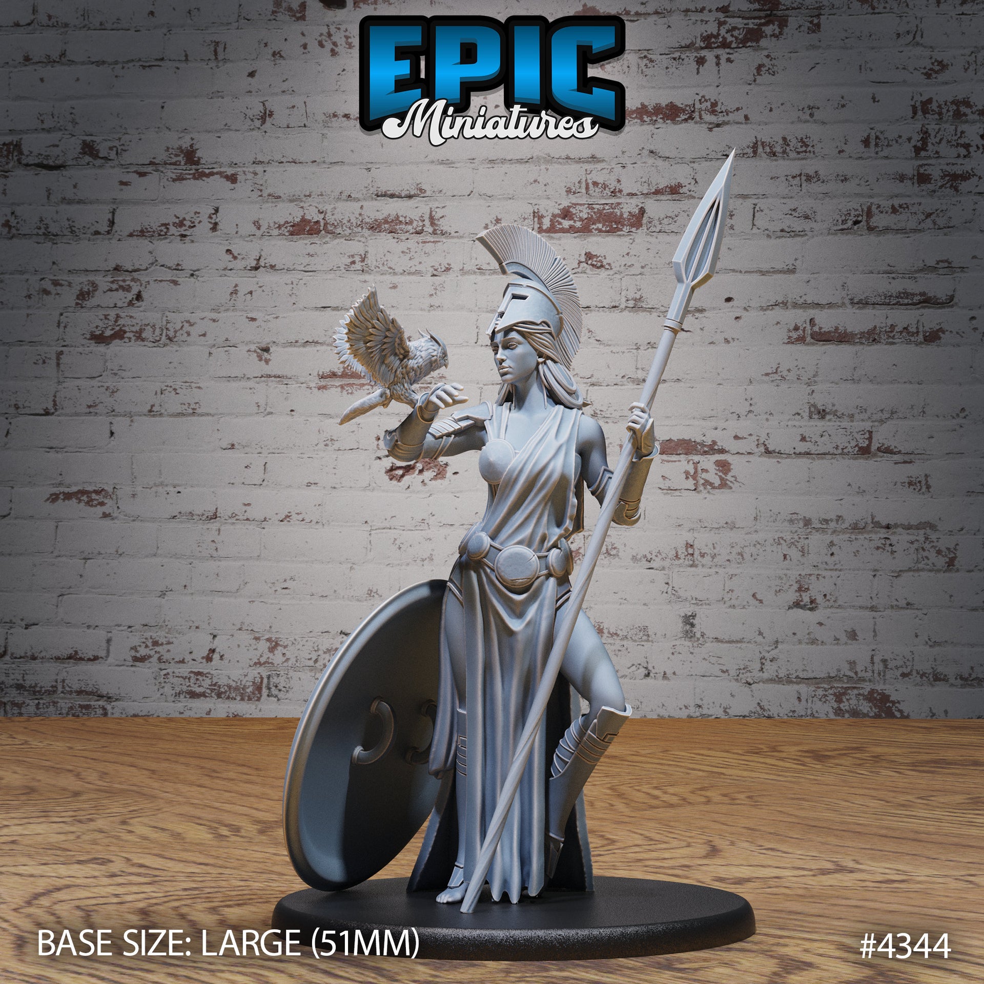 Goddess Athena Avatar - Epic Miniatures | Olympian Legends | 28mm | 32mm | Greek | Fighter | Paladin | Guard | Diety