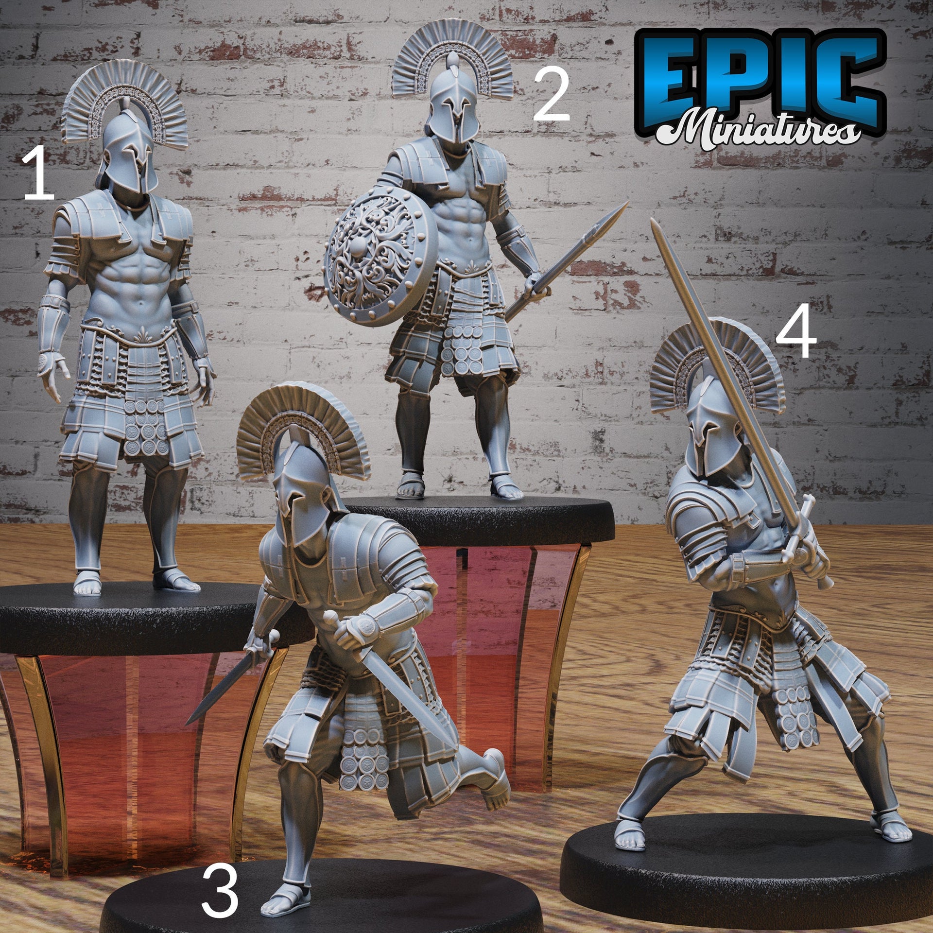 Olympian Soldiers - Epic Miniatures | Olympian Legends | 28mm | 32mm | Greek | Fighter | Knight | Guard