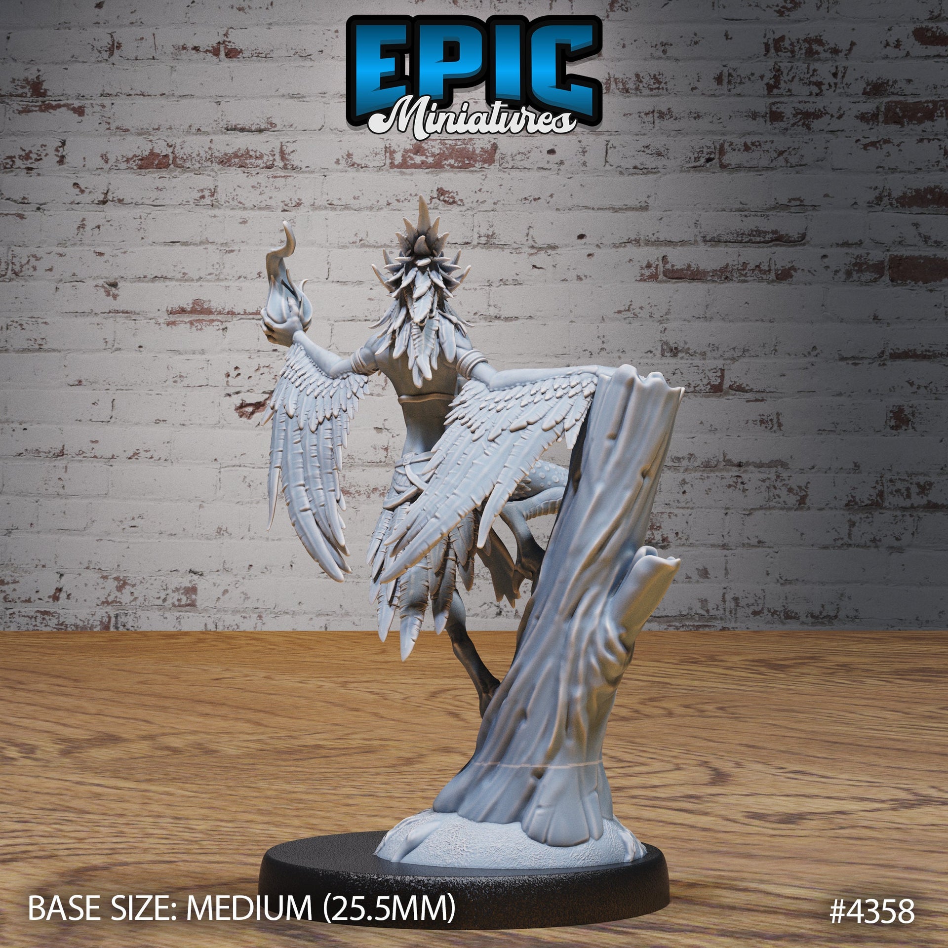 Harpy Classic - Epic Miniatures | Olympian Legends | 28mm | 32mm | Birdfolk | Hunting | Demon