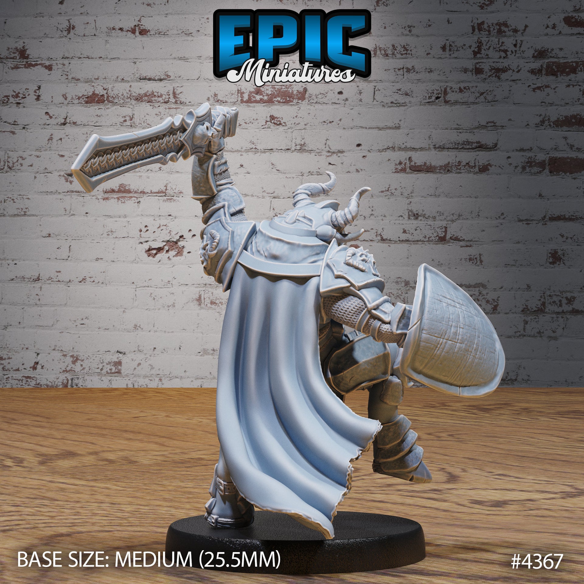 Minotaur Paladin - Epic Miniatures | Olympian Legends | 28mm | 32mm | Greek | Fighter | Knight | Chaos