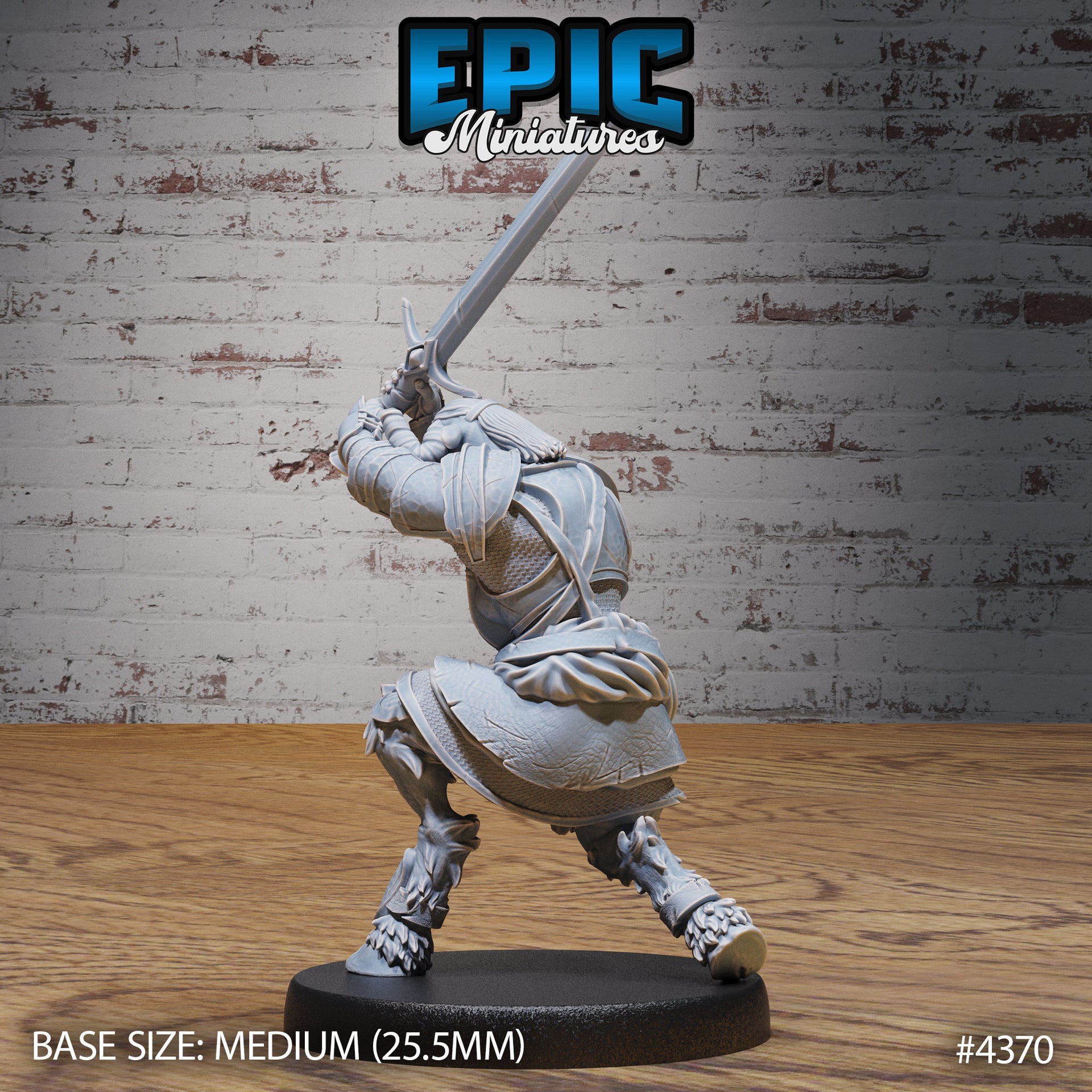 Minotaur Female Warrior - Epic Miniatures | Olympian Legends | 28mm | 32mm | Greek | Fighter | Champion