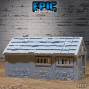 Horse Stable - Epic Miniatures | Mighty Heroes | 28mm | 32mm | Farmyard | Barn