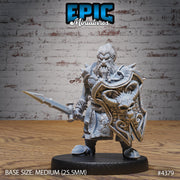 Dwarf Adventurer - Epic Miniatures | Mighty Heroes | 28mm | 32mm | PC | Paladin | Fighter | Cleric