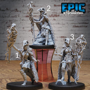 Raven Wizard Female - Epic Miniatures | Mighty Heroes | 28mm | 32mm | PC | Witch | Warlock | Sorcer