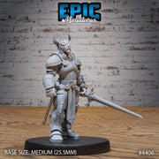 Beast Folk Paladin - Epic Miniatures | Mighty Heroes | 28mm | 32mm | Cat Folk | Tabaxi | Lion | Knight