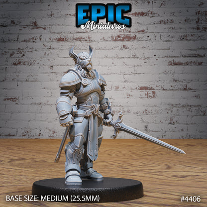 Beast Folk Paladin - Epic Miniatures | Mighty Heroes | 28mm | 32mm | Cat Folk | Tabaxi | Lion | Knight
