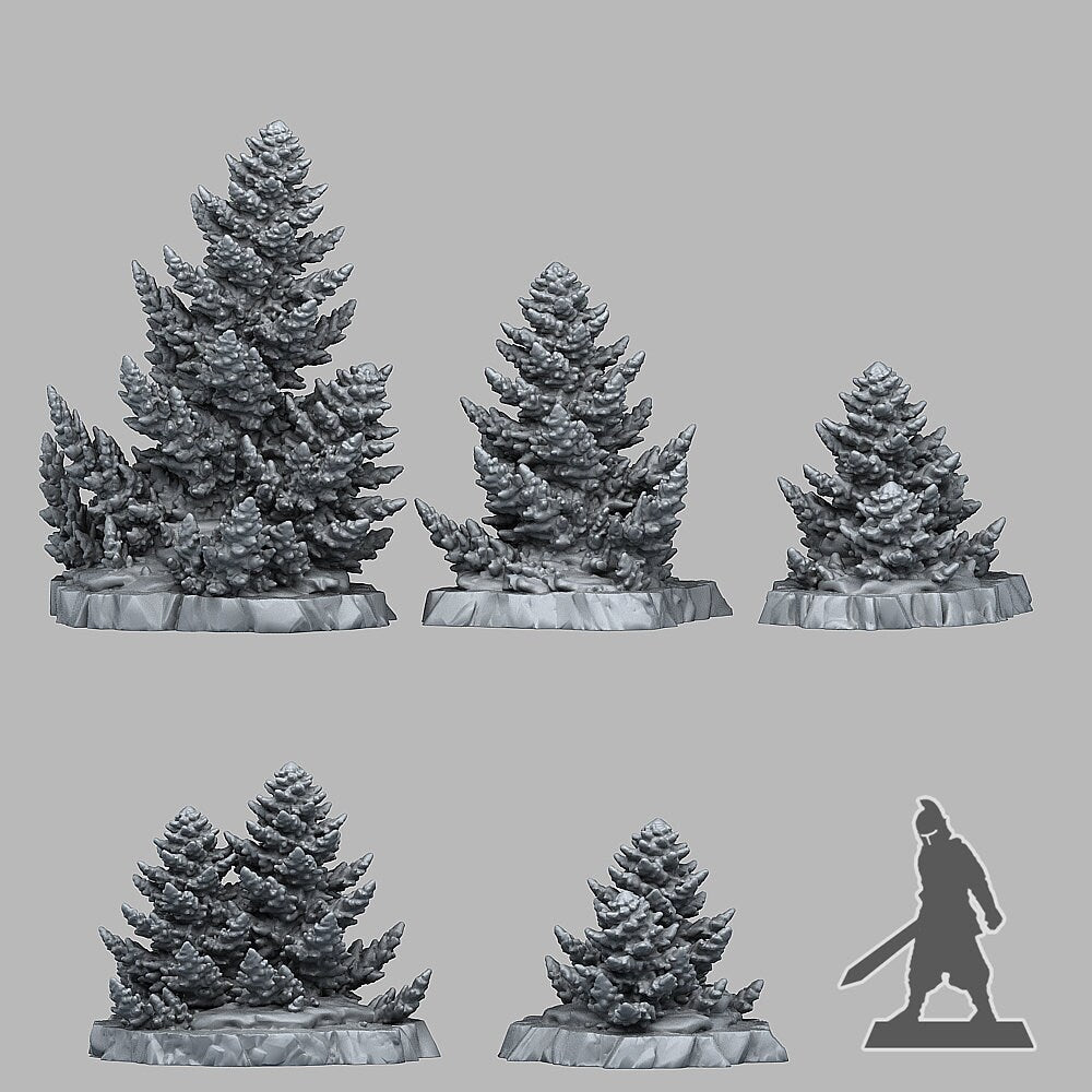 Ancient Pines - Fantastic Plants and Rocks | Print Your Monsters | DnD | Wargaming