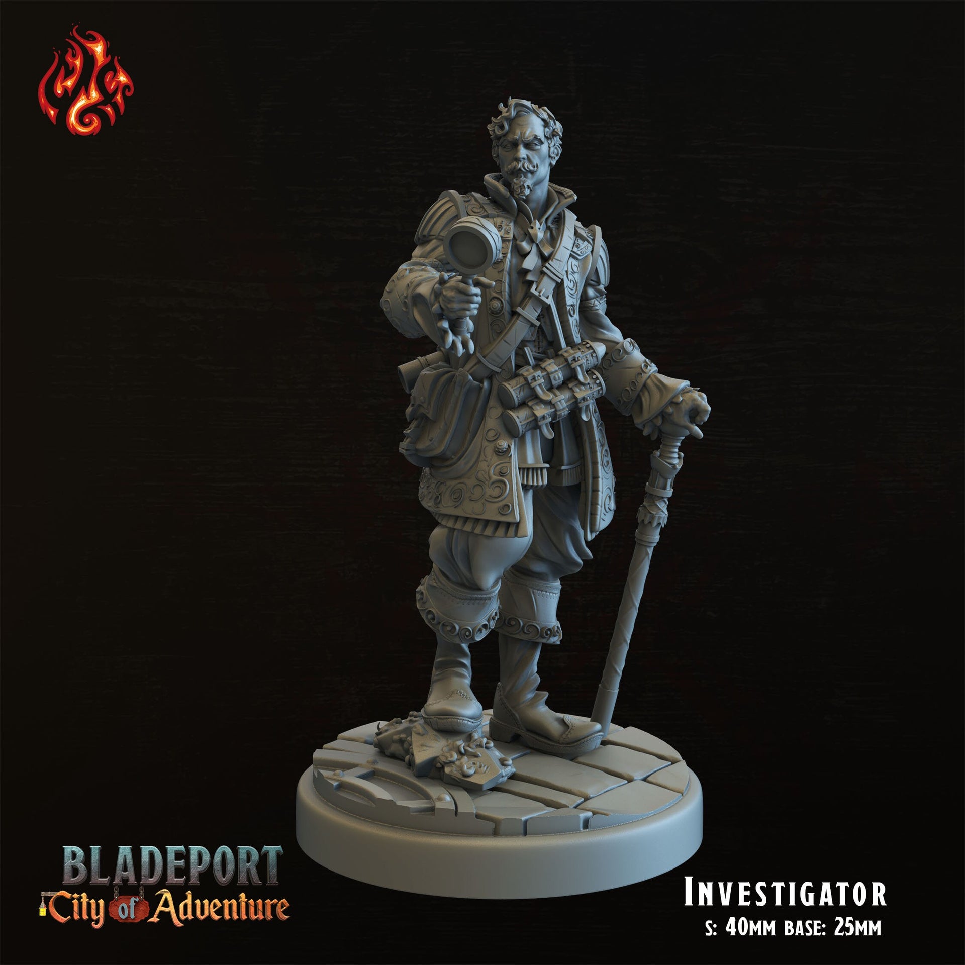 Investigator - Crippled God Foundry, Bladeport | 32mm | Bandit | Rogue | Inspector | Detective