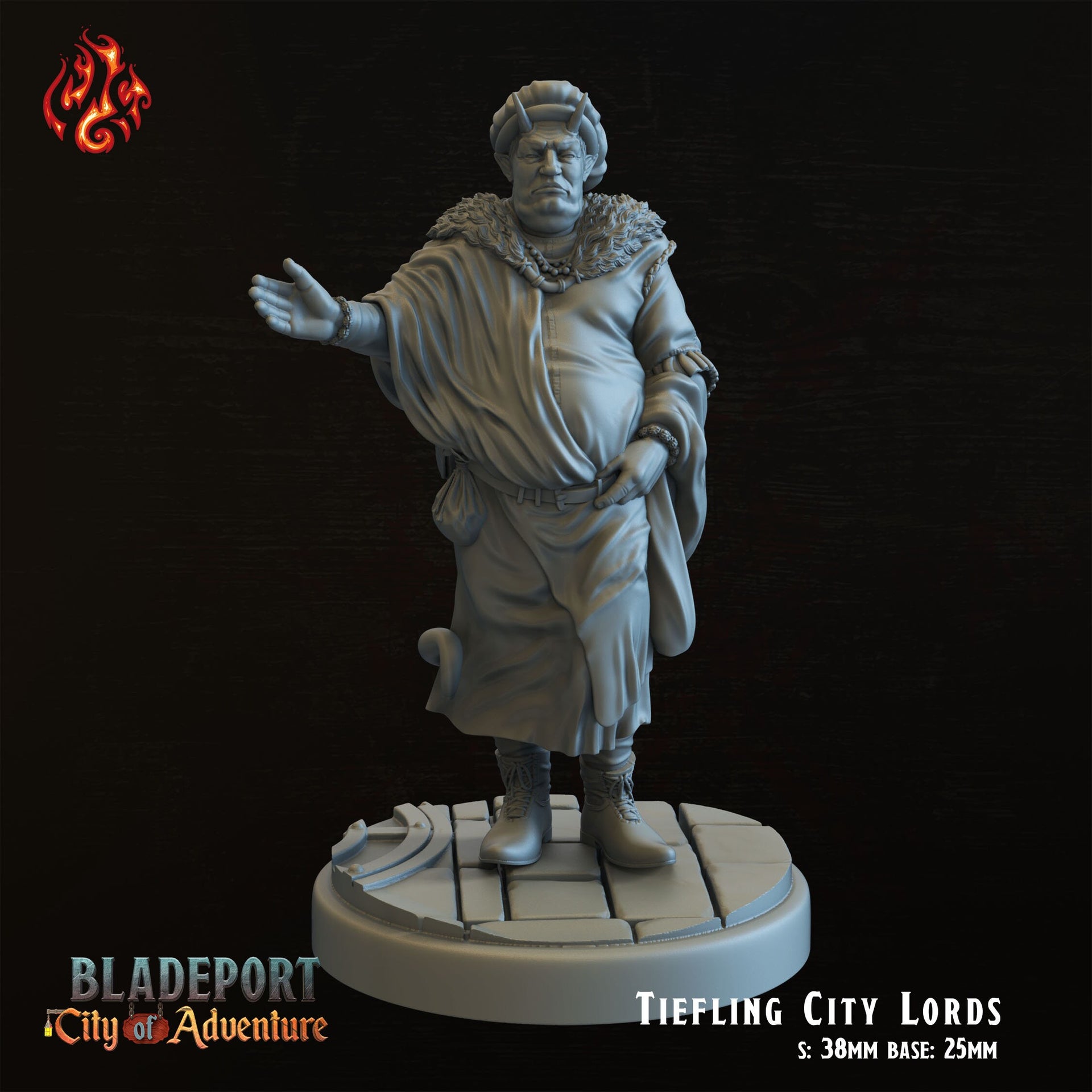 Tiefling City Lords- Crippled God Foundry, Bladeport | 32mm | Lord | Count | Countess | Demon | Devilkin