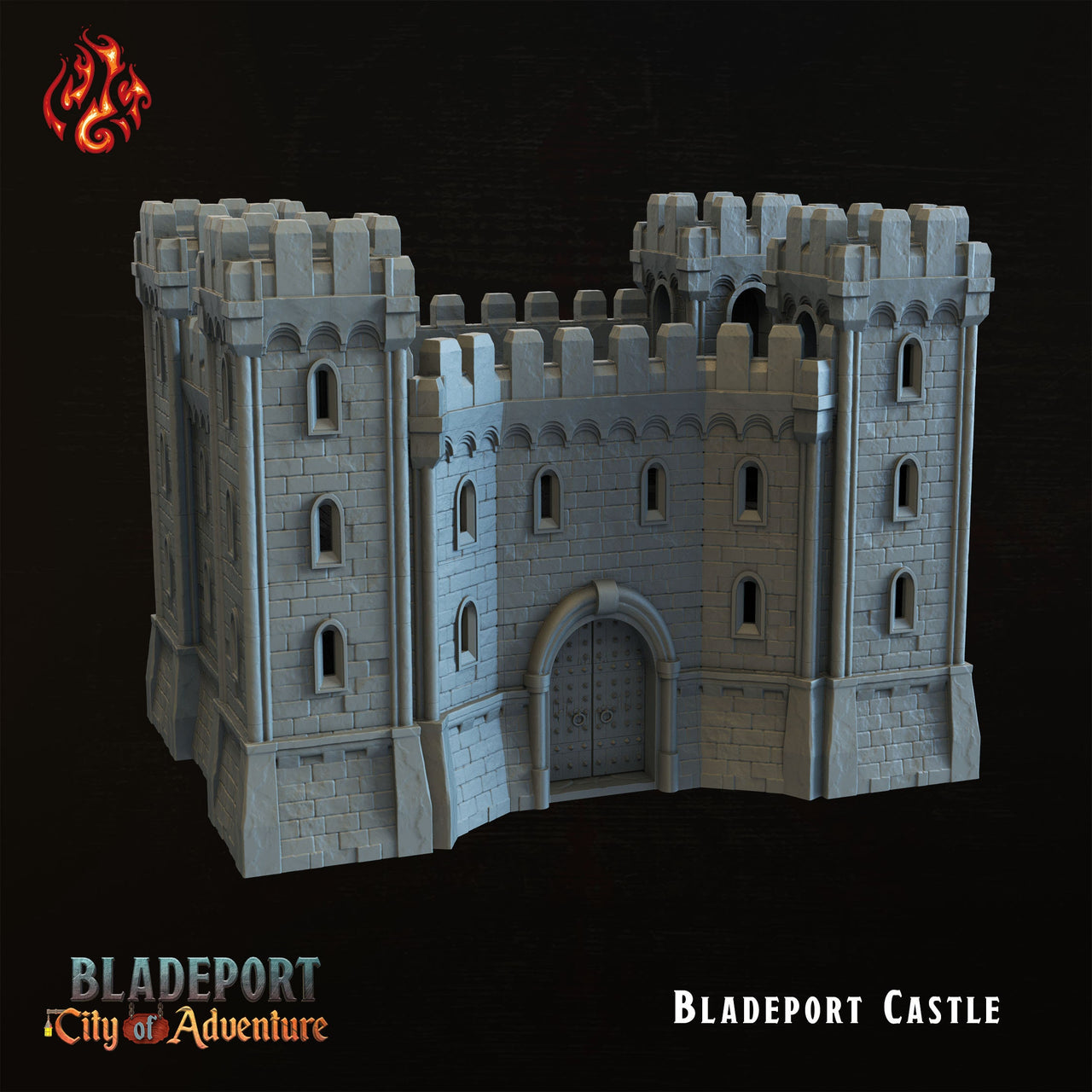 Massive Playable Castle - Crippled God Foundry, Bladeport | 32mm | playable interior | Filament