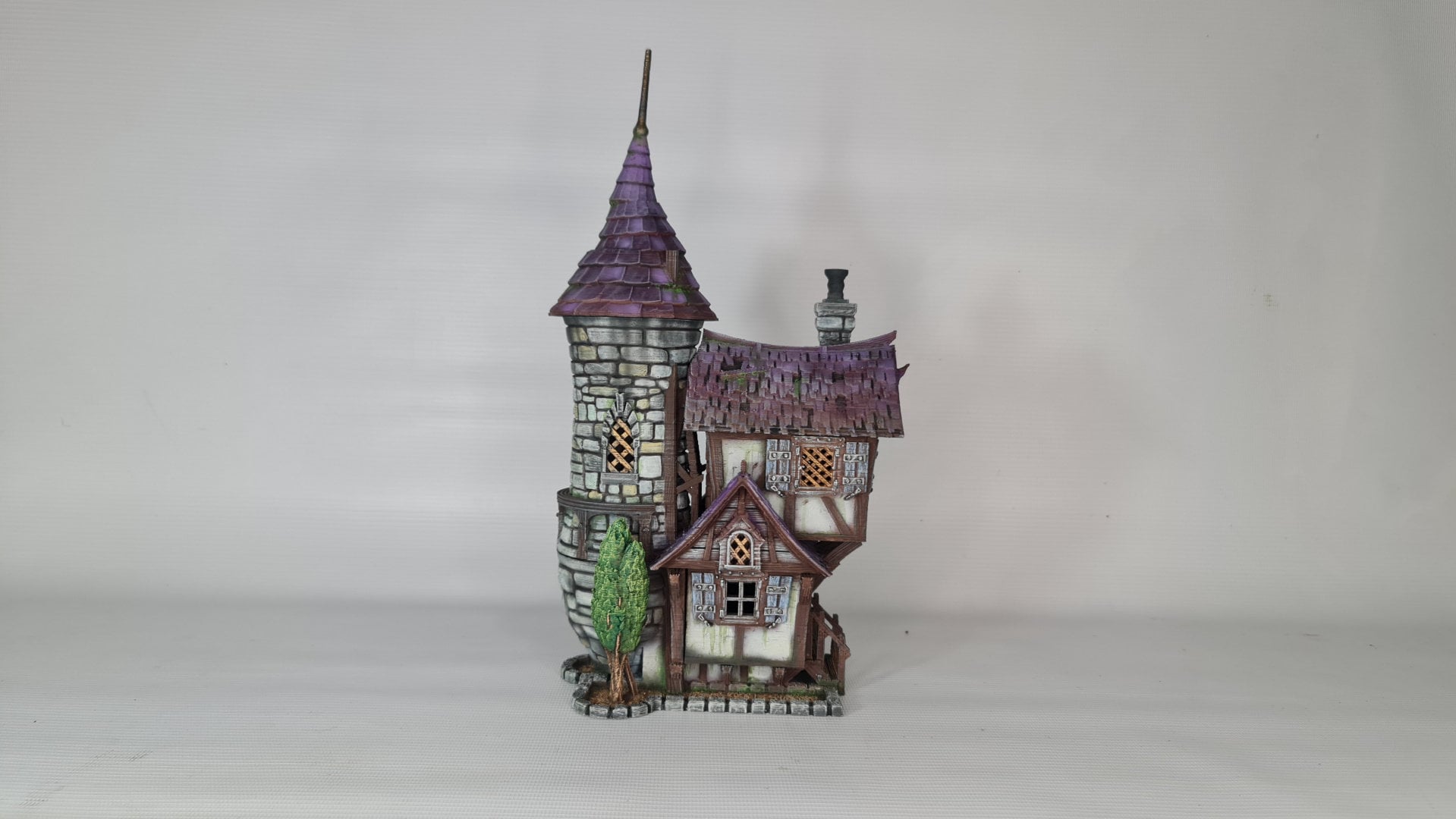 Peppermill Cottage - 3DP4U Medieval Town | Miniature | Wargaming | Roleplaying Games | 32mm | Inn | House | Playable | Filament | 3d printed